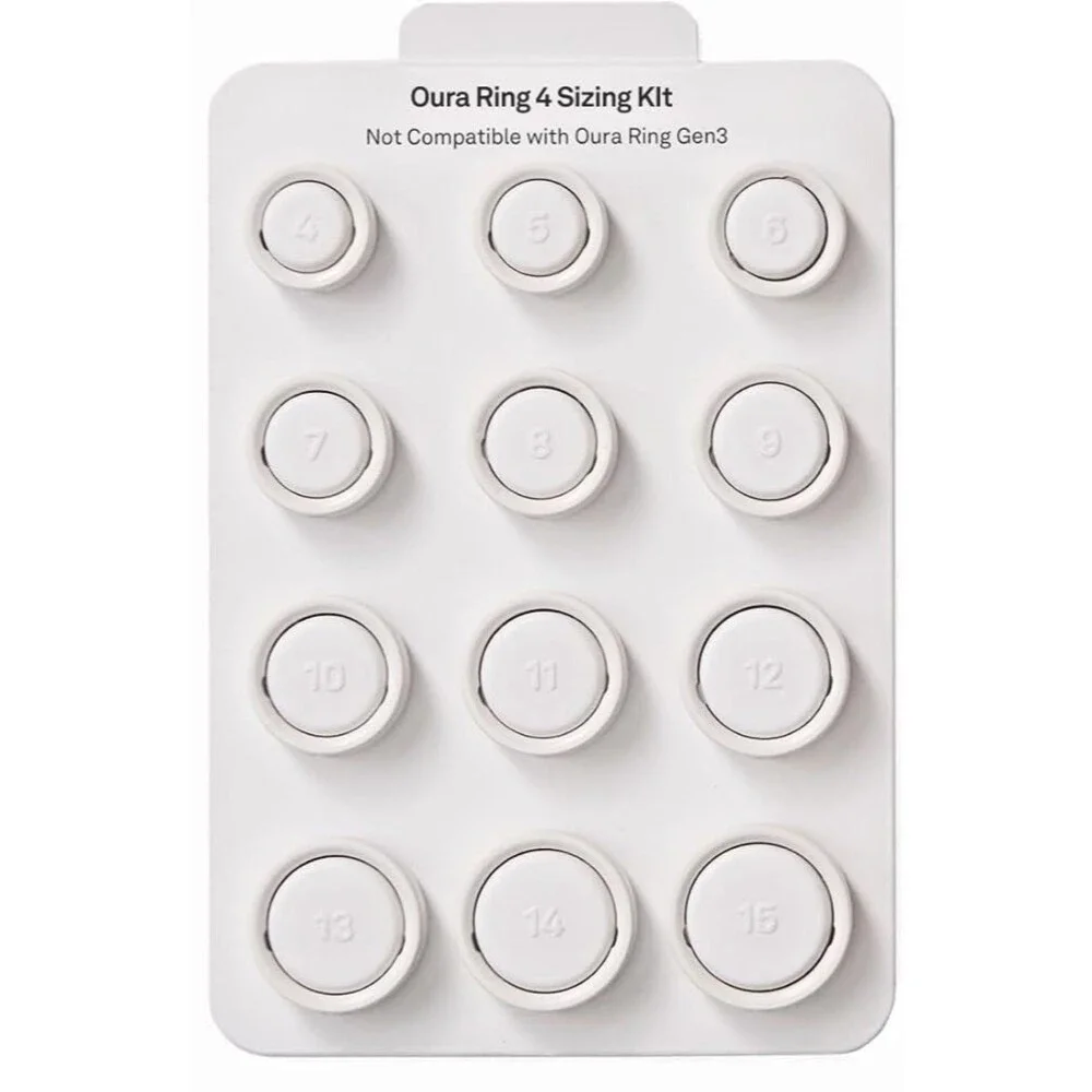 Oura Ring 4 Sizing Kit – Find Your Perfect Fit Before Purchase, Sizes 4–15
